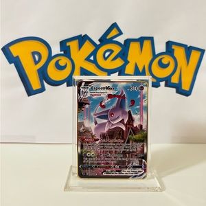 Pokémon Espeon VMAX Fusion Strike 270/264 Metal Gold Card Secret Rare